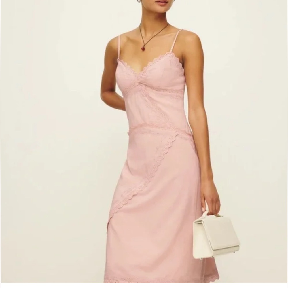 Reformation Marquette Dress - Rose Quartz - Size 2 - Gorgeous!!! 🌸💗🩰 Sold out!